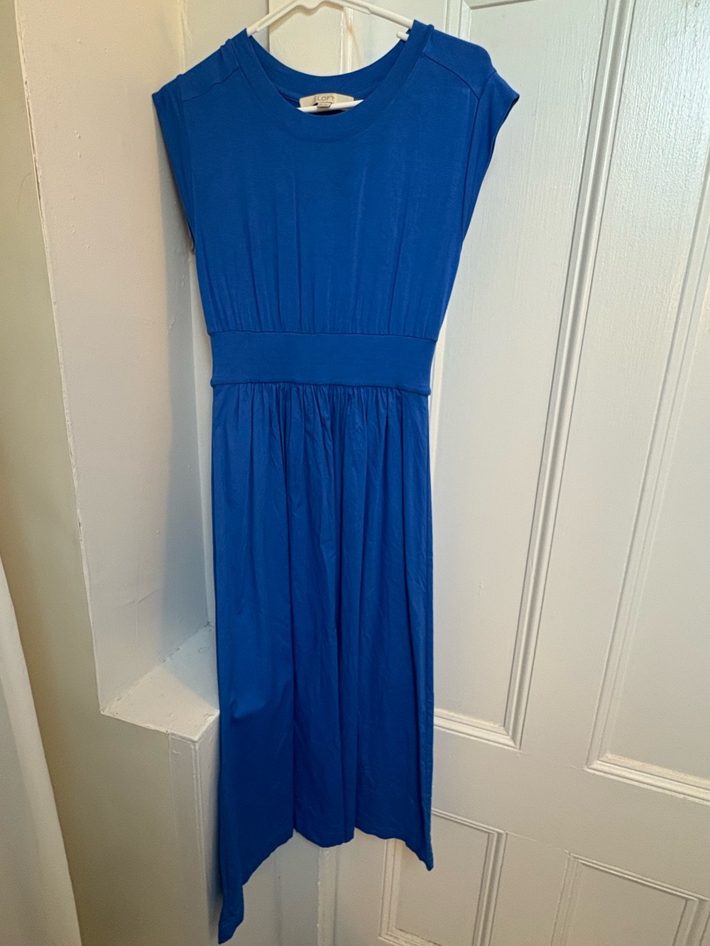 Loft Wedge Mixed Media Midi Dress